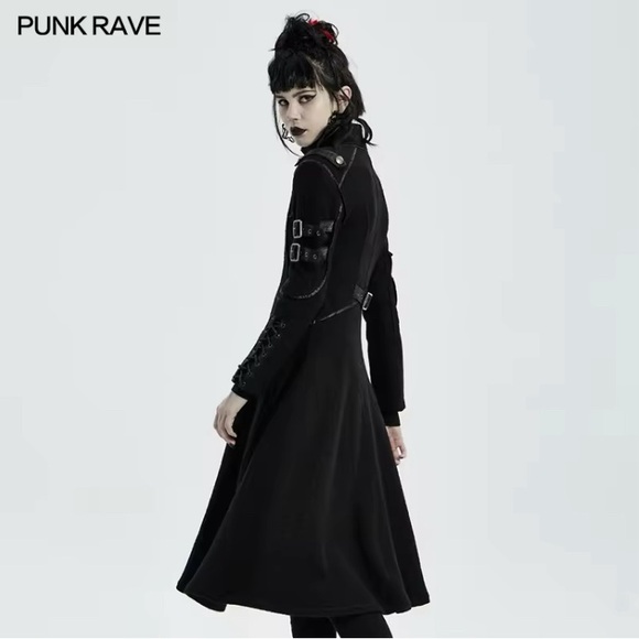 Punk Rave Wool Coat 🖤 - Picture 13 of 14